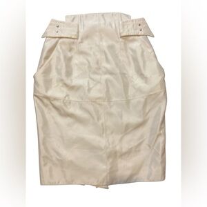 Claude Montana Paris vintage white skirt made in Italy Size 8